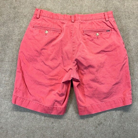 Polo Ralph Lauren Shorts Measured Size 32 Classic Fit Pink Salmon 8.5" Inseam - Picture 8 of 9